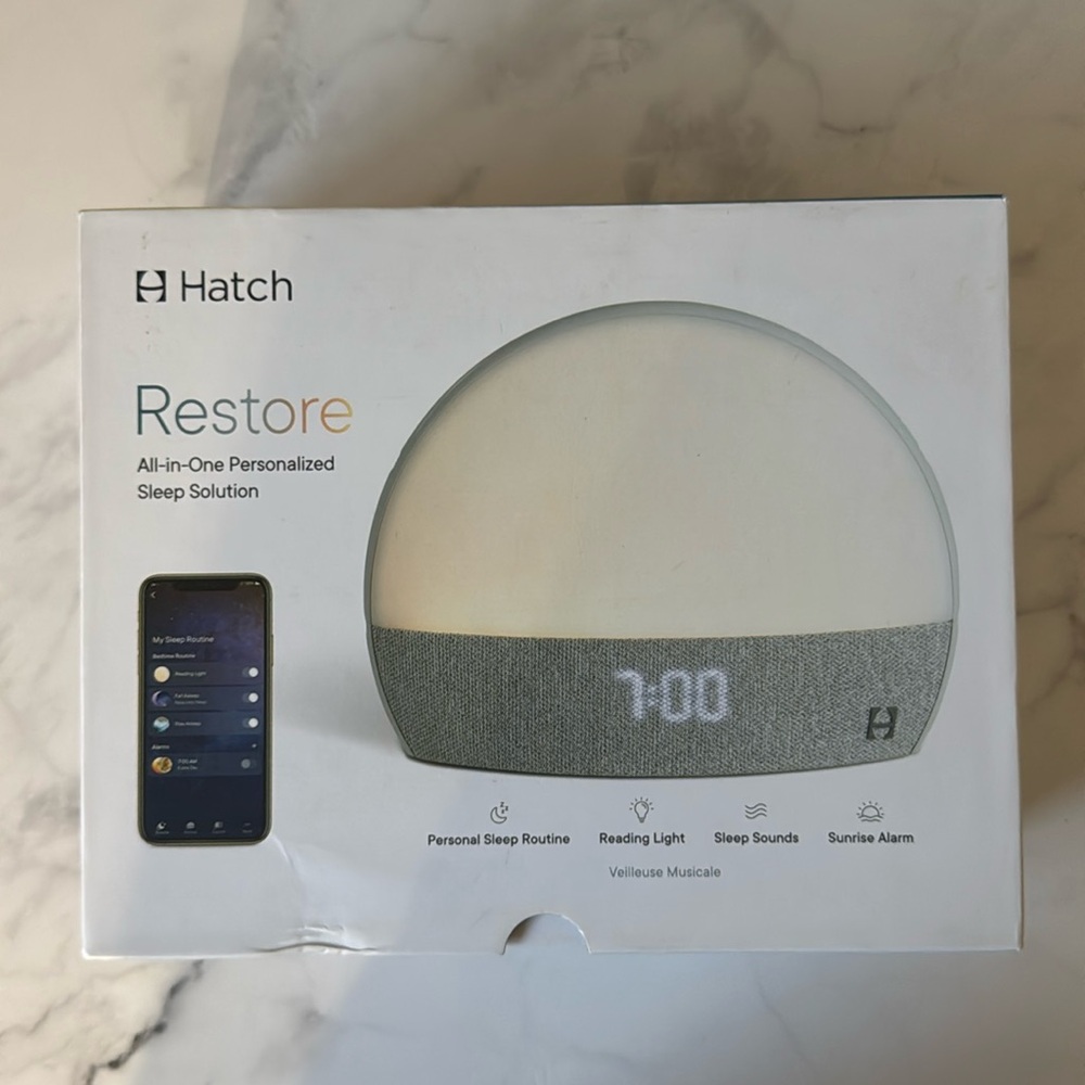 Hatch Restore Smart Sleep Assistant - White and Gray